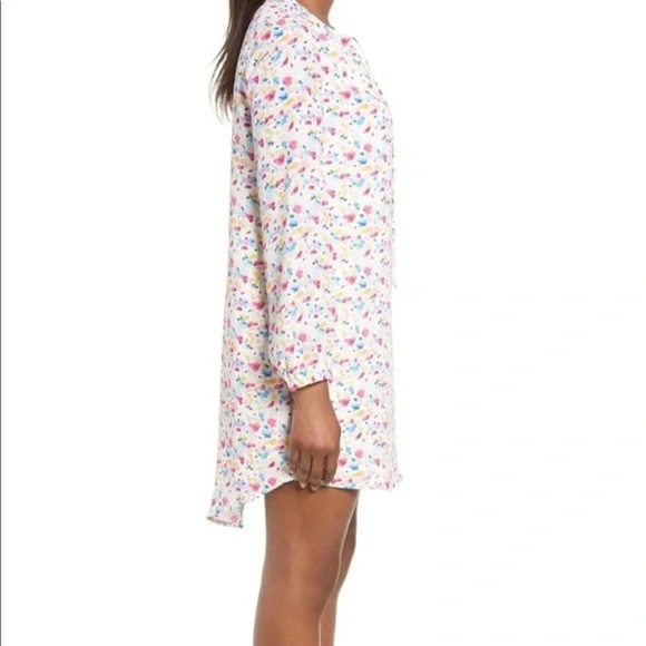 GIBSON Holly Split Neck Shirt Dress Multicolor - Picture 3 of 8